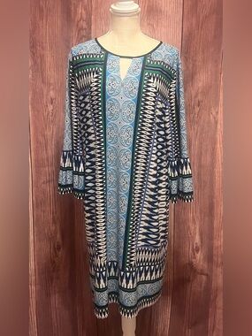 Chico's Tile Print Paisley Dress